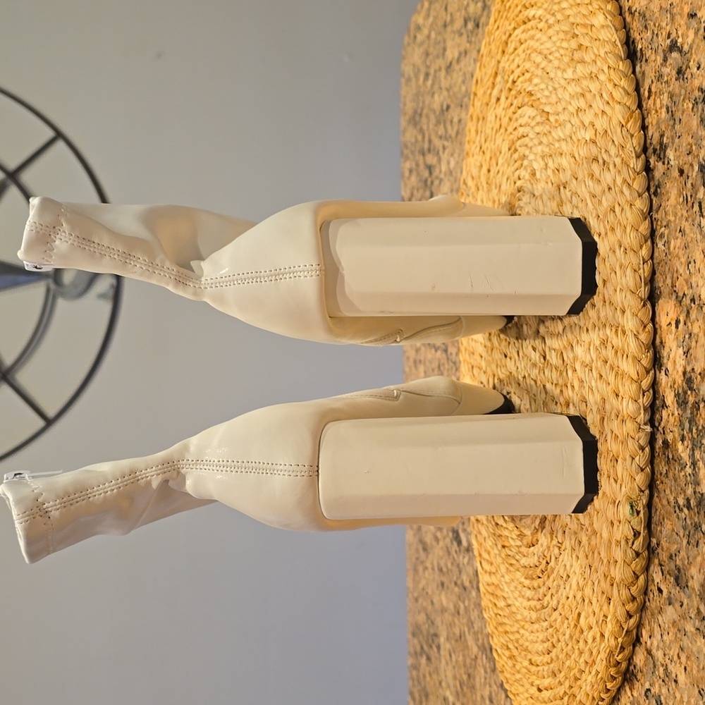 White Platform Boots - image 5